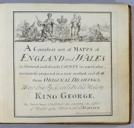Titelseite von A Compleat Sett of Mapps of England and Wales in General..., 1724